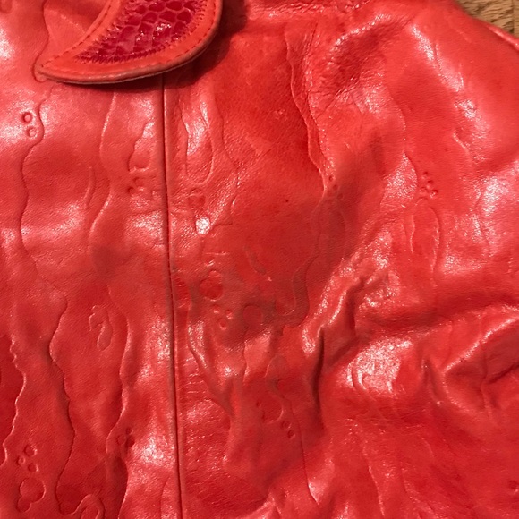 Vintage Red Leather purse - Picture 5 of 13